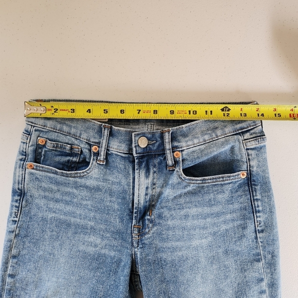 Gap True Skinny Jeans Jeggings Casual Basic Denim Mid Rise Stretchy Acid Wash 27 - Picture 7 of 10